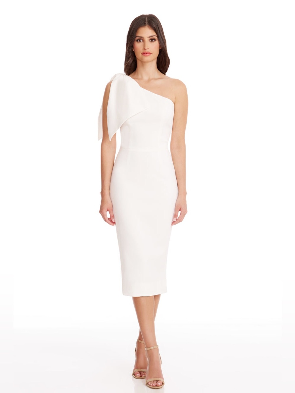 DRESS THE POPULATION Off White Tiffany Dress